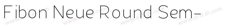 Fibon Neue Round Sem字体转换